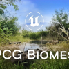 PCG Biome: Forest Poplar (Interactive Foliage, Trees, Wind System, Nature)